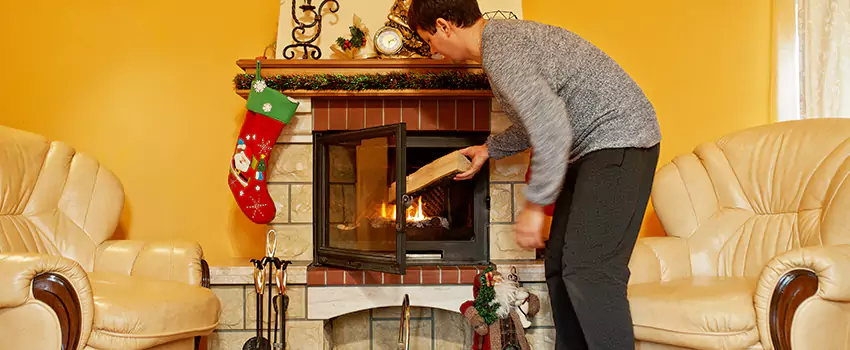 Rusted Metal Fireplace Restoration in Aberdeen, Washington
